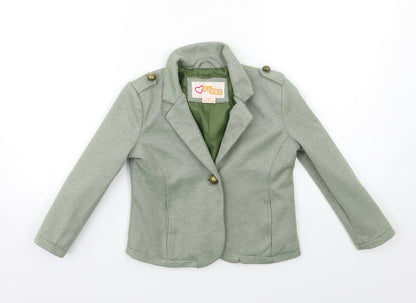 Additional front view of Ali & Kris girls’ green jacket, size 5, years