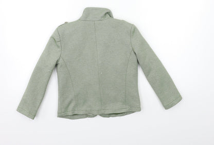 Back view of Ali & Kris girls’ green jacket, size 5, years