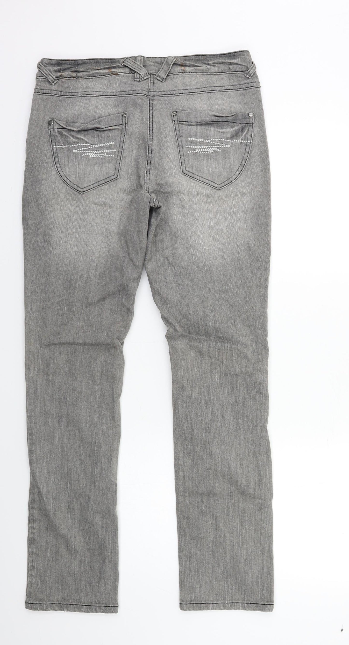 Preworn Mens Grey  Denim Skinny Jeans Size 30 in L29 in