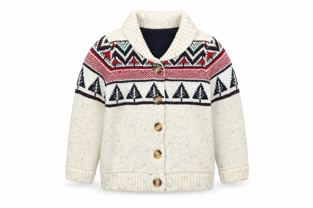 Nutmeg Boys Multicoloured Geometric  Cardigan Jumper Size 2 Years
