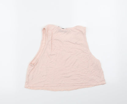 Boohoo Womens Pink   Basic Tank Size 10