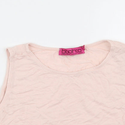 Boohoo Womens Pink   Basic Tank Size 10