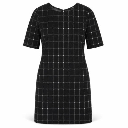 Select Womens Black Check  A-Line  Size 14