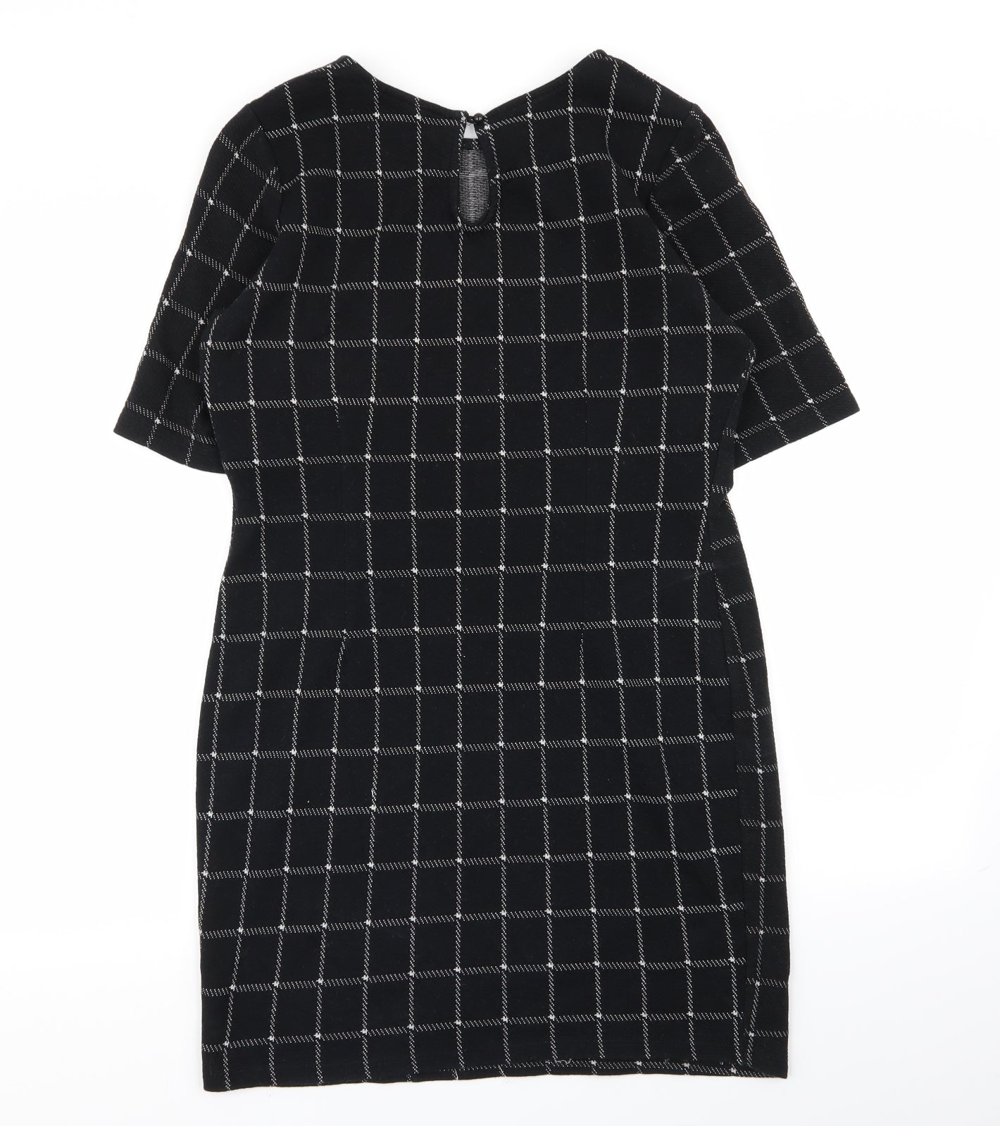 Select Womens Black Check  A-Line  Size 14