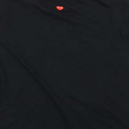 Pull&Bear Womens Black   Basic T-Shirt Size S