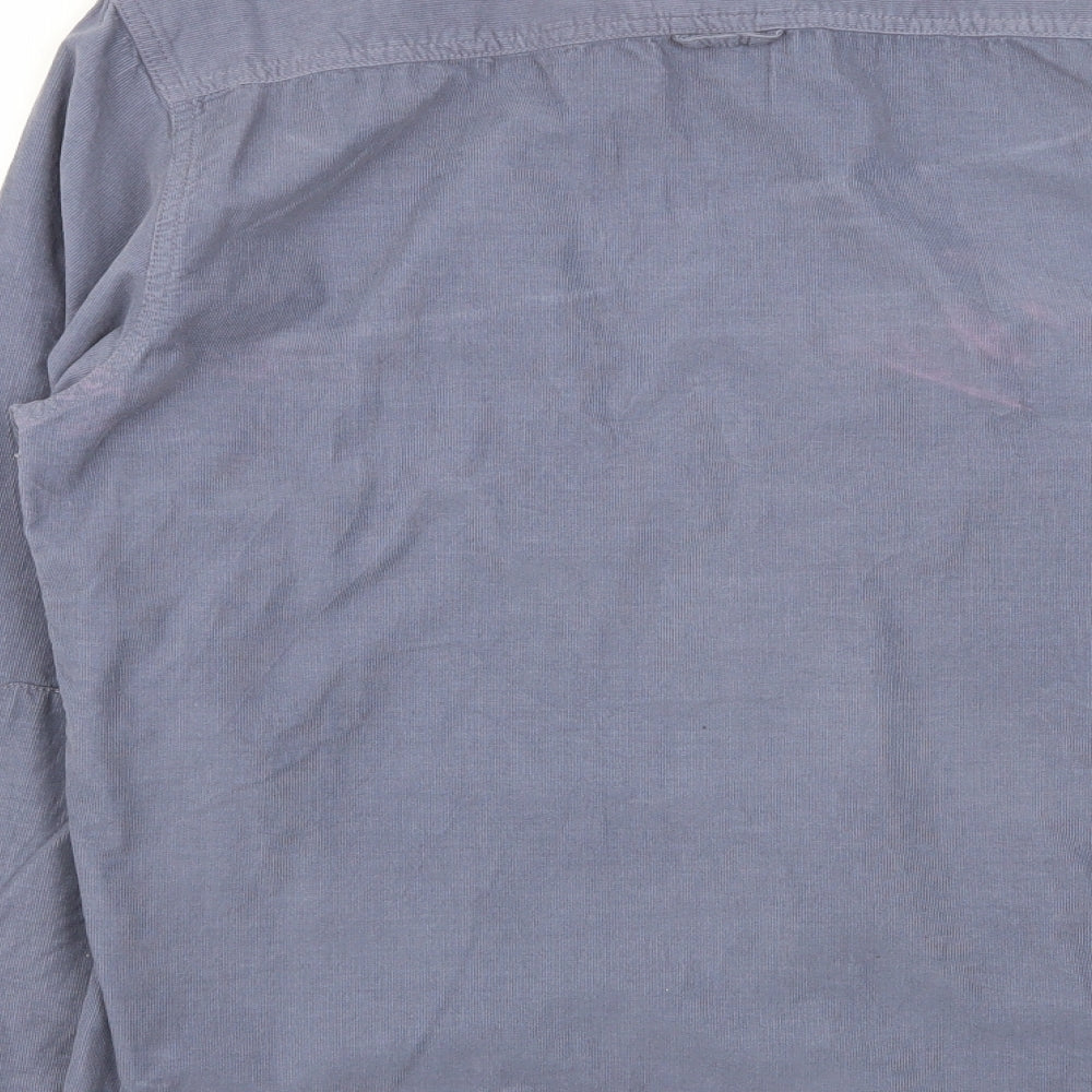 Easy Mens Blue    Button-Up Size L