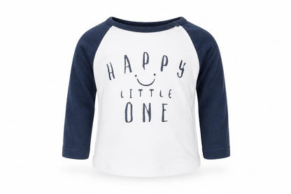 Front view of Tu boys’ multicoloured basic t-shirt, size 3-6, months