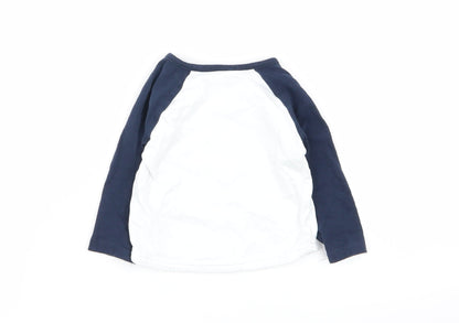 Back view of Tu boys’ multicoloured basic t-shirt, size 3-6, months