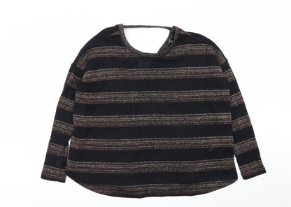 Next Womens Multicoloured Striped  Basic T-Shirt Size 8