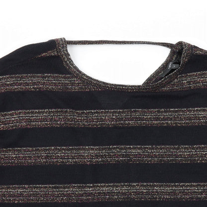 Next Womens Multicoloured Striped  Basic T-Shirt Size 8