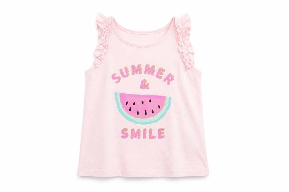 H&M Girls Pink   Basic Tank Size 3-4 Years