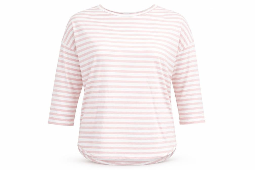 must of lovers Womens Multicoloured Striped  Basic T-Shirt Size L