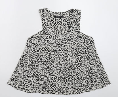 Zara Womens Multicoloured Animal Print  Basic Blouse Size S