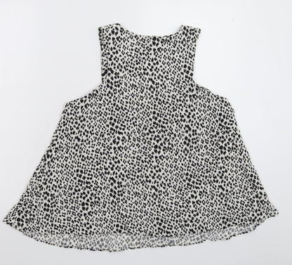 Zara Womens Multicoloured Animal Print  Basic Blouse Size S