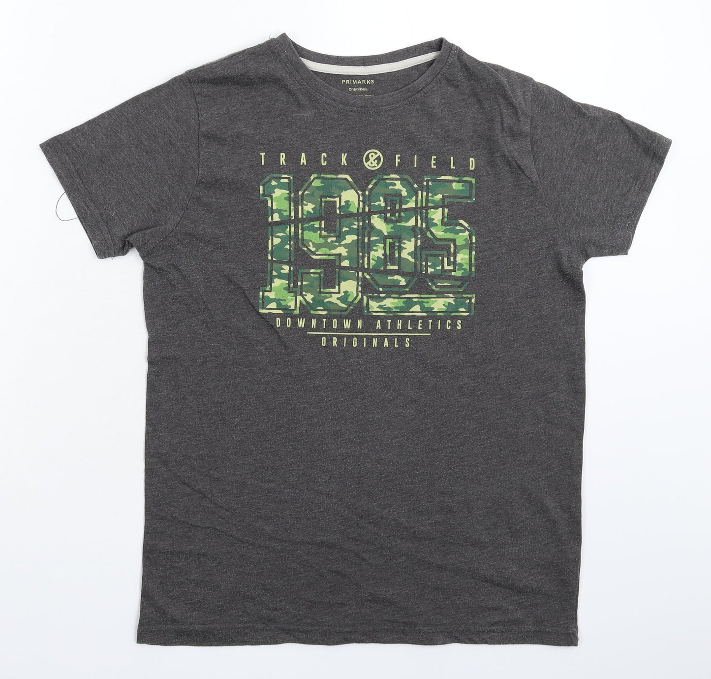 Primark Boys Grey   Basic T-Shirt Size 12-13 Years