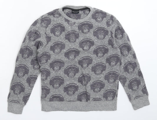 NEXT Boys Grey   Pullover Sweatshirt Size 10 Years