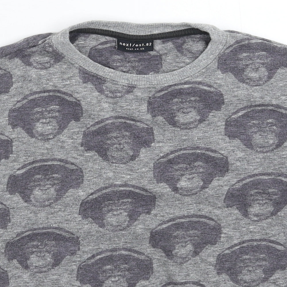 NEXT Boys Grey   Pullover Sweatshirt Size 10 Years