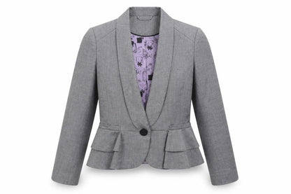 New Look Womens Grey   Jacket Suit Jacket Size 10