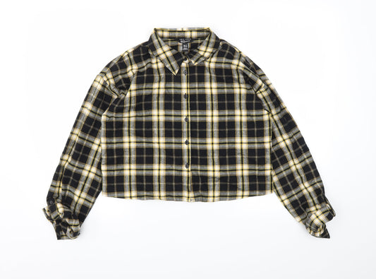 New Look Girls Multicoloured Check  Basic T-Shirt Size 14 Years