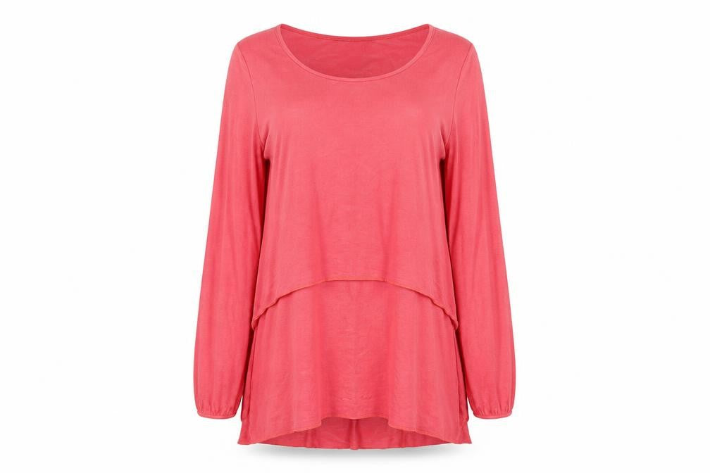 QED London Womens Pink   Basic T-Shirt One Size