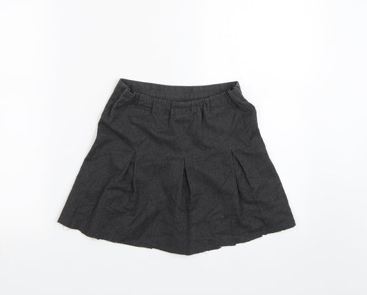 George Girls Grey   Pleated Skirt Size 6-7 Years