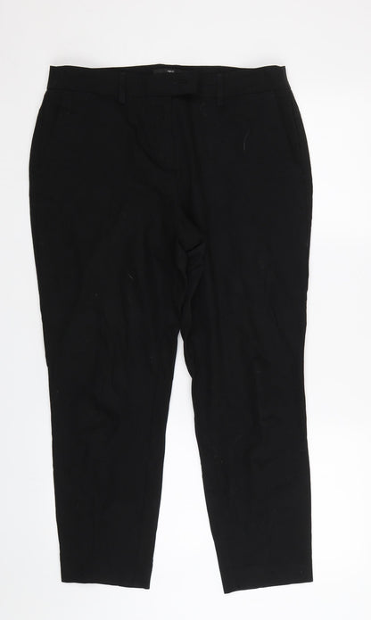 Next Womens Black   Trousers  Size 12 L25 in