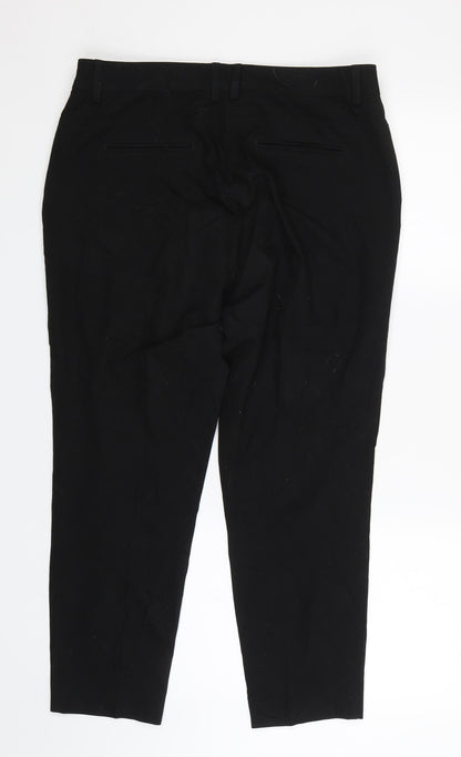 Next Womens Black   Trousers  Size 12 L25 in