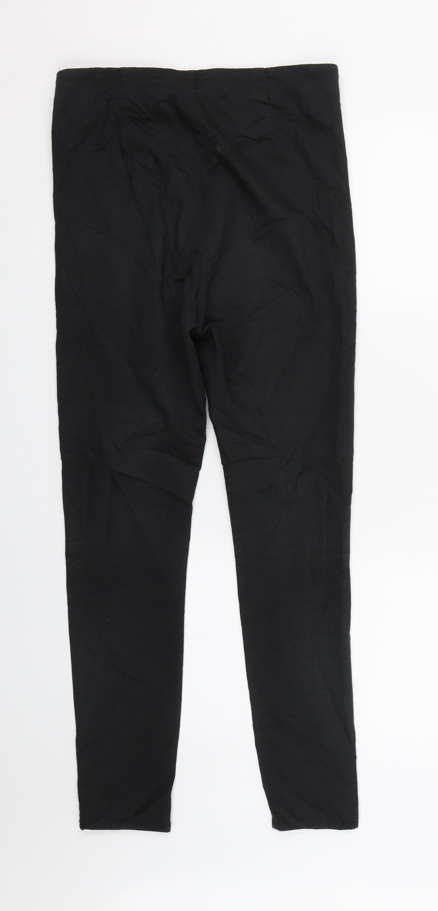 H&M Womens Black  Denim Skinny Jeans Size 12 L28 in