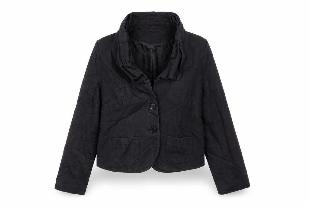 Ruby Patootie Womens Black   Overcoat Coat Size M