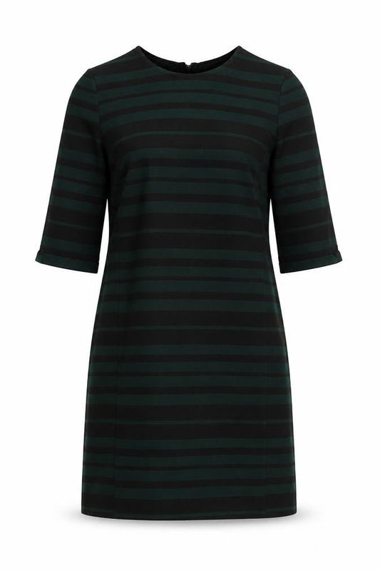 Phase Eight  Womens Green Striped  T-Shirt Dress  Size 10