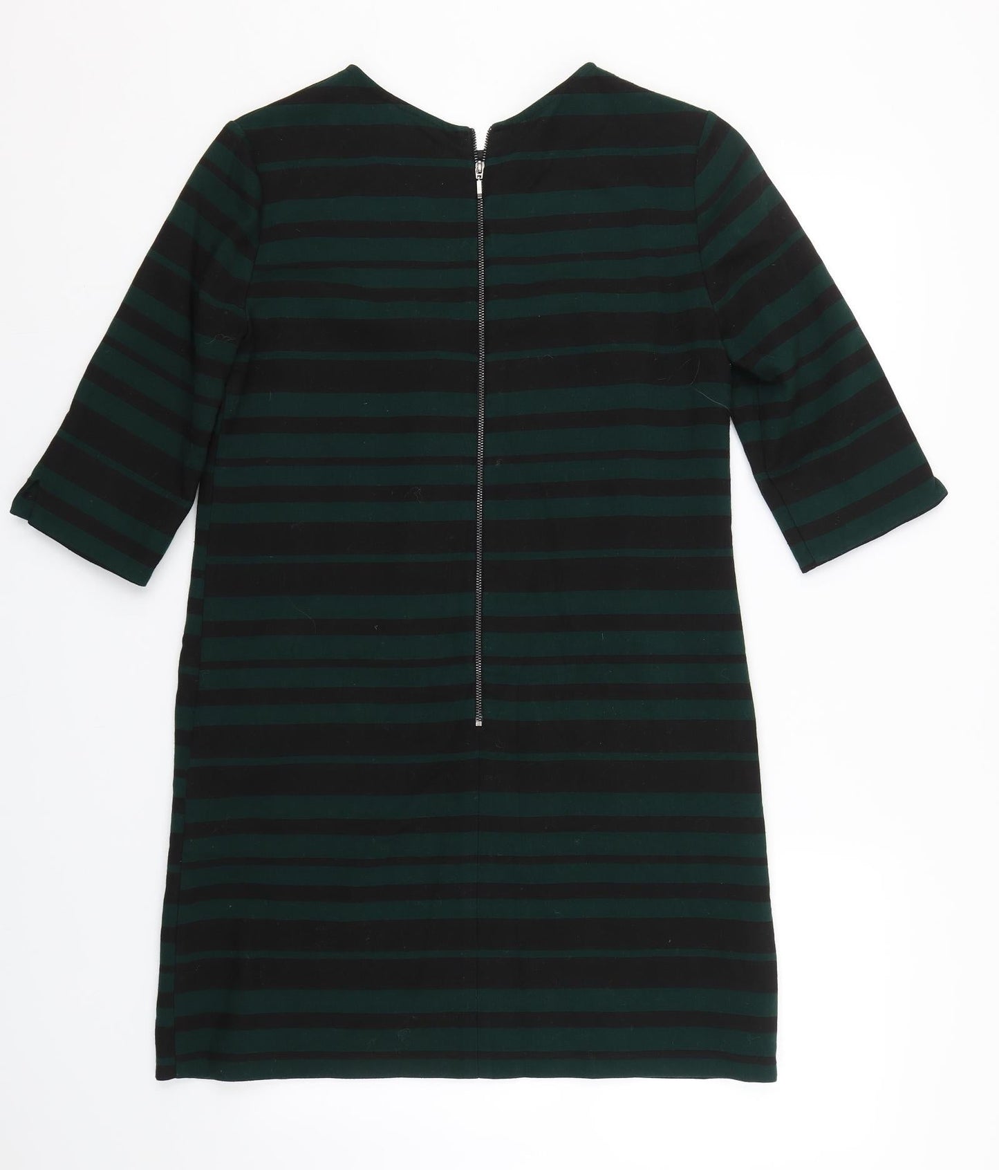 Phase Eight  Womens Green Striped  T-Shirt Dress  Size 10