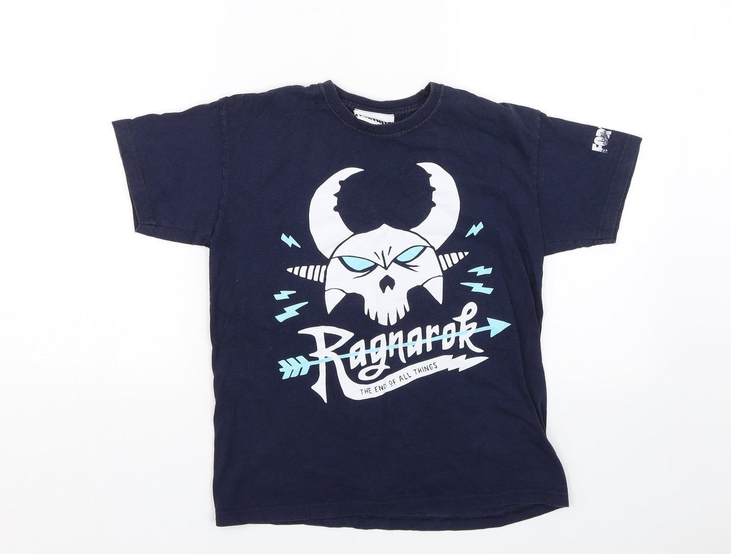 Fortnite Boys Blue   Basic T-Shirt Size 8-9 Years  - Fortnite