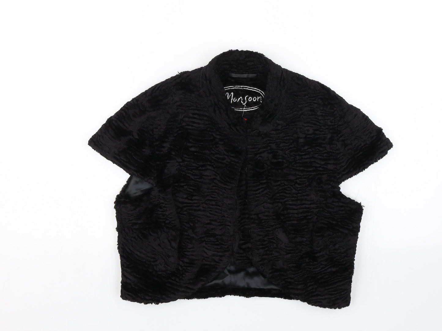Monsoon Womens Black   Cape Jumper Size 10