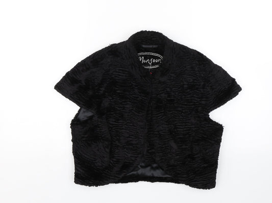 Monsoon Womens Black   Cape Jumper Size 10