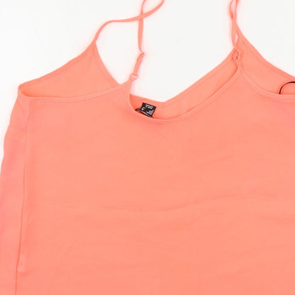 Brand and care label for Atmosphere women’s pink basic blouse, size UK 12