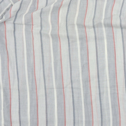 Finesse  Mens Grey Striped   Button-Up Size 16