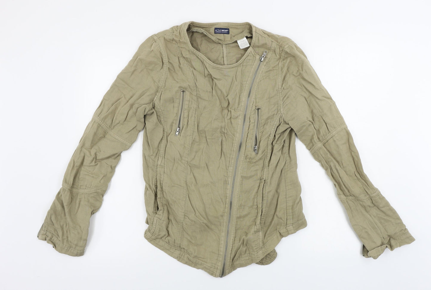 Active Wear Womens Brown   Jacket Coat Size 12