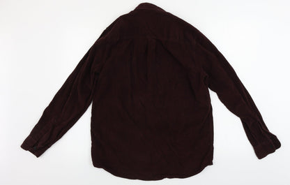 Topman  Mens Brown    Button-Up Size M