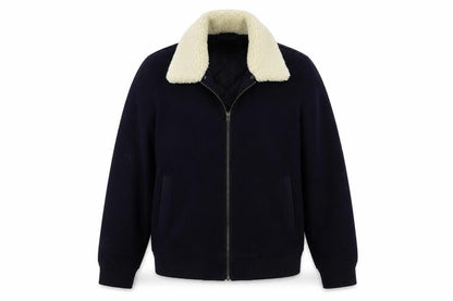 Front view of ASOS women’s blue jacket coat, size M