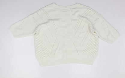 Tu Womens White   Pullover Jumper Size 20  - washable mark