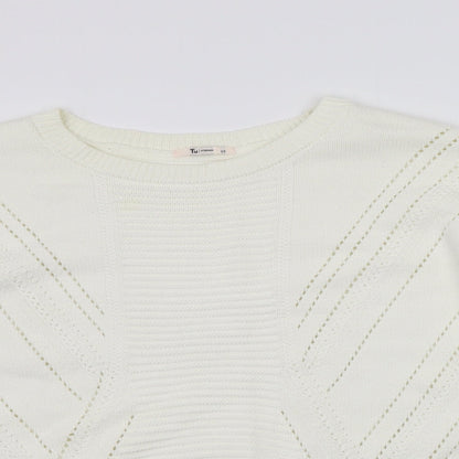 Tu Womens White   Pullover Jumper Size 20  - washable mark