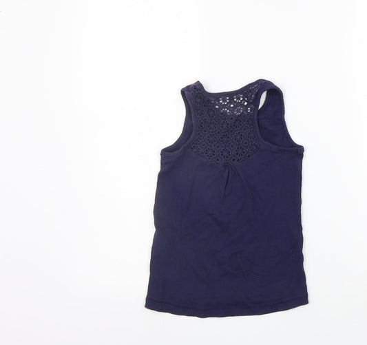 George Girls Blue   Basic Tank Size 7-8 Years