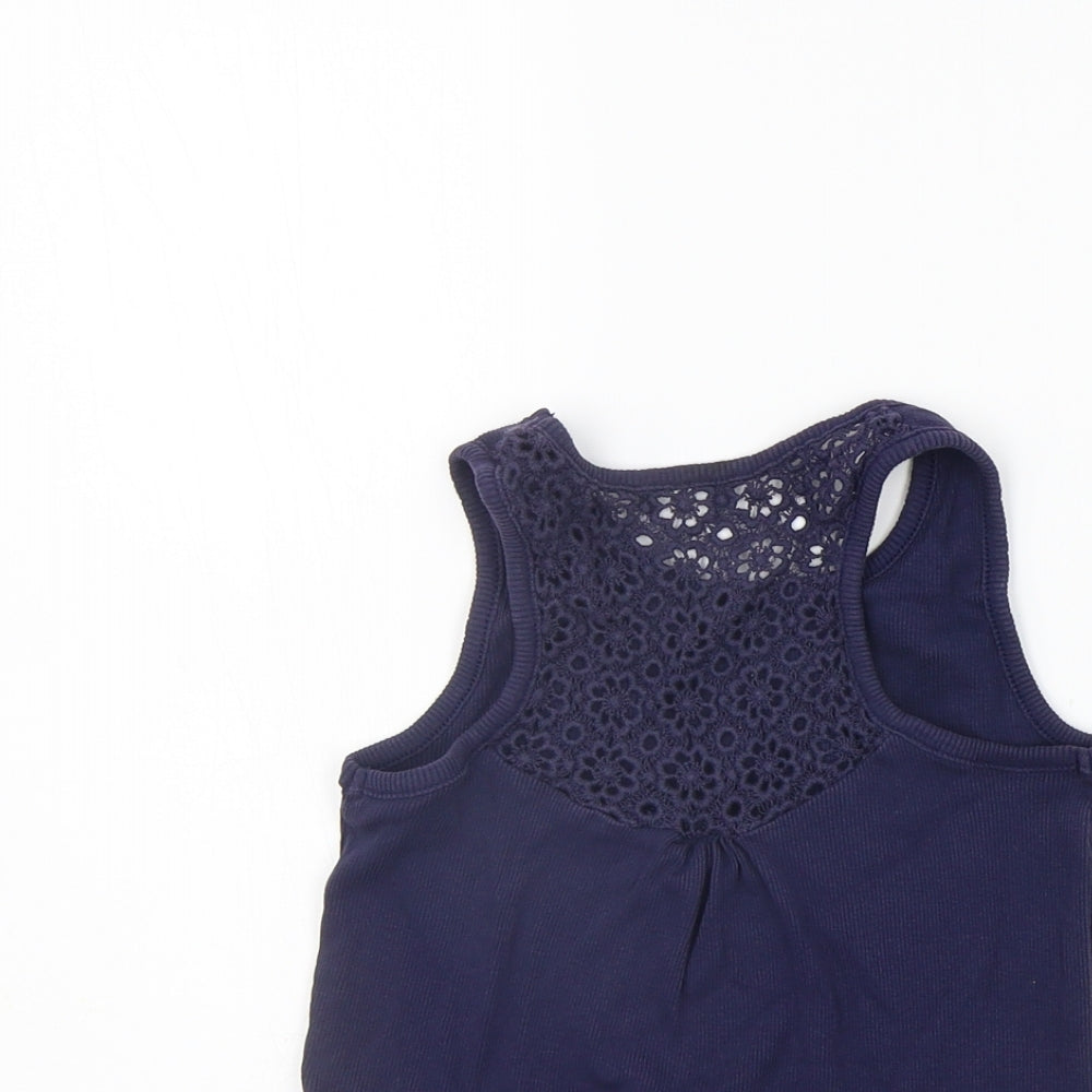 George Girls Blue   Basic Tank Size 7-8 Years