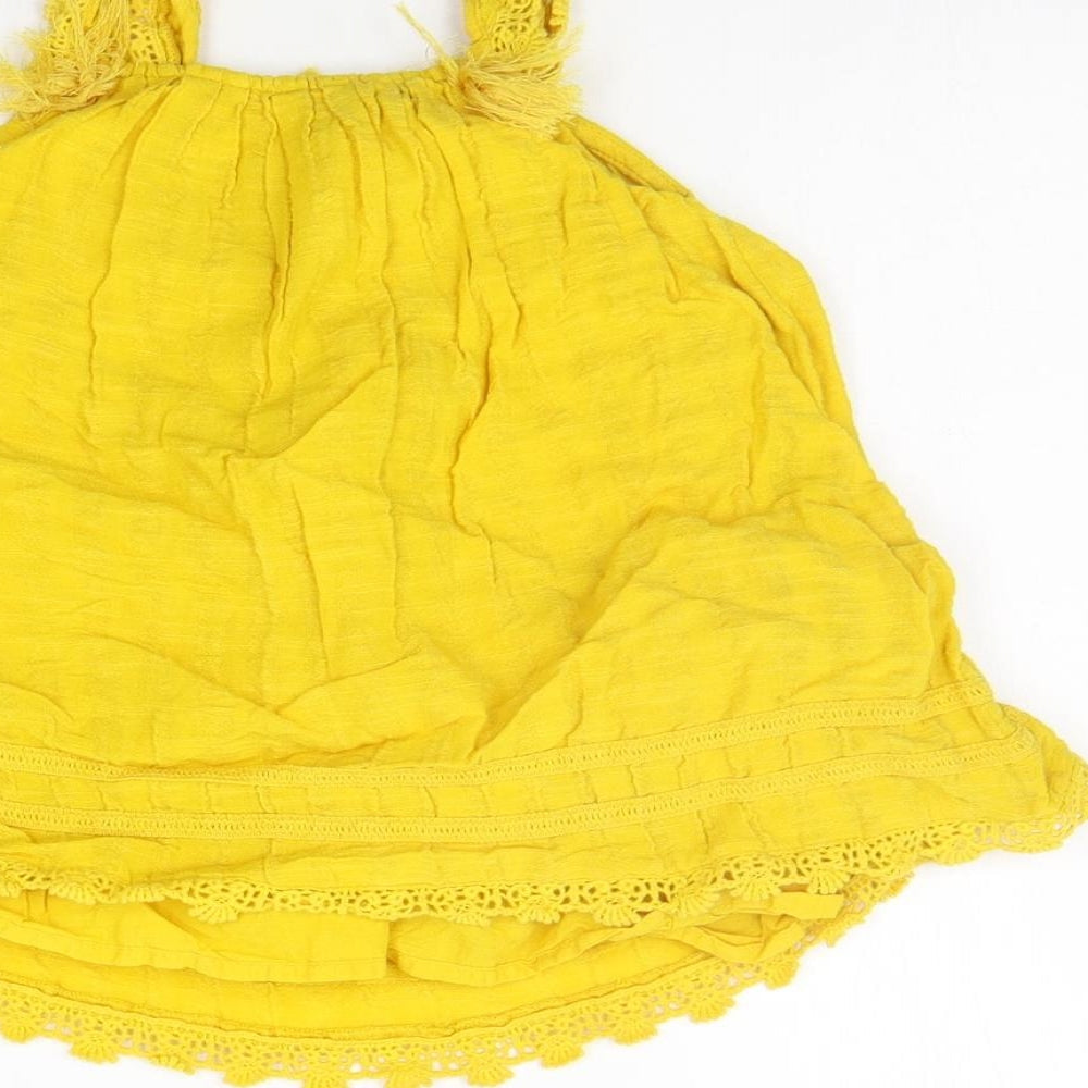 Matalan Girls Yellow   A-Line  Size 9-12 Months