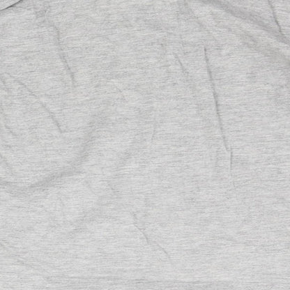 Brand and care label for Matalan girls’ grey basic t-shirt, size 4-5, years - washable mark