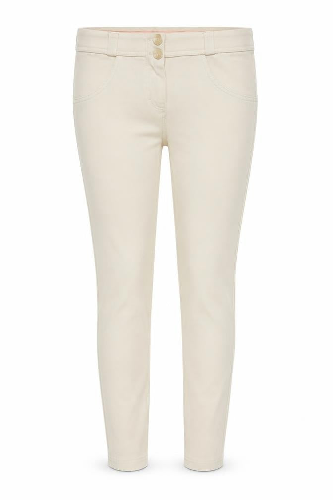 Yessica Womens Beige   Trousers  Size 10 L25 in - Elastic Waist Band