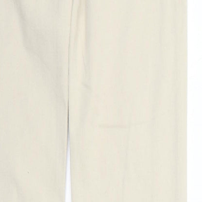 Yessica Womens Beige   Trousers  Size 10 L25 in - Elastic Waist Band