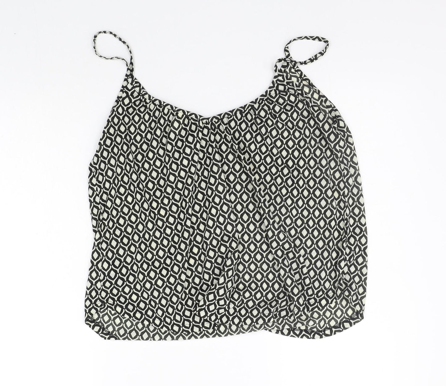 H&M Womens Beige Geometric  Basic Tank Size S