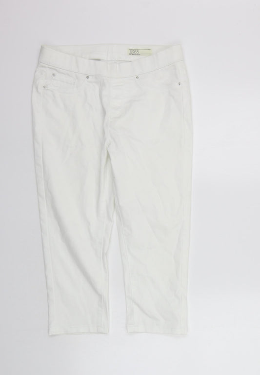 365 Womens White   Trousers  Size 10 L20 in - washable mark