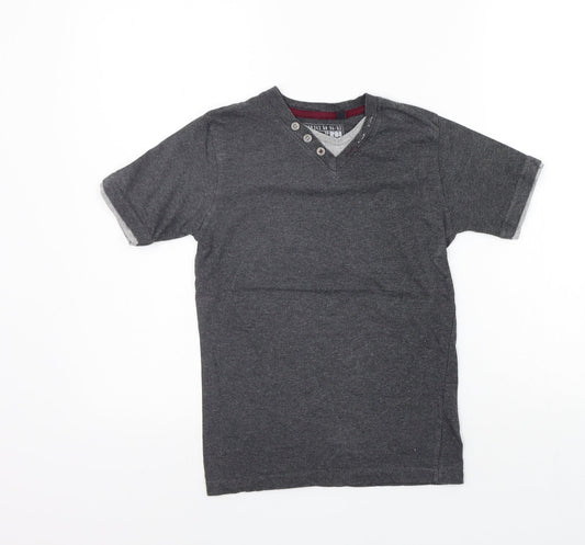Rebal Girls Grey   Basic T-Shirt Size 9-10 Years